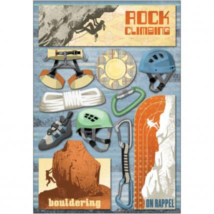 Karen Foster ROCK CLIMBING Stickers 11pc