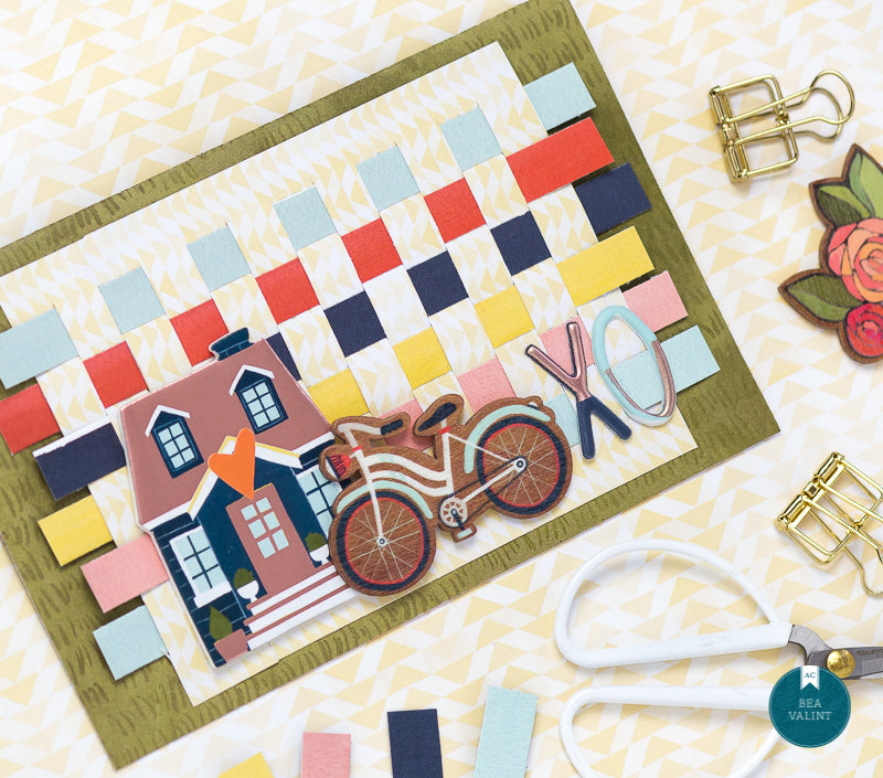 American Crafts One Canoe Two SATURDAY AFTERNOON Wood Veneers 28 pc. Scrapbooksrus