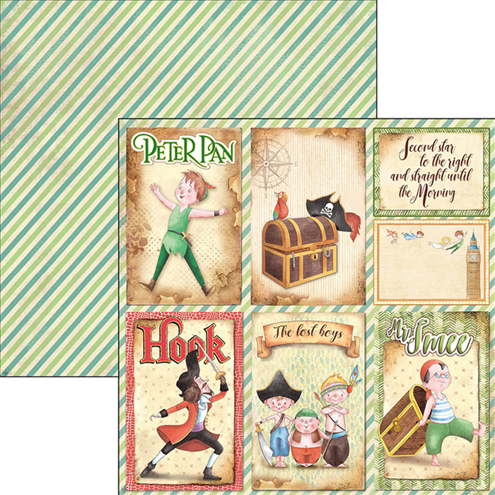 Ciao Bella NEVERLAND Paper Pad 12 Sheets Scrapbooksrus 