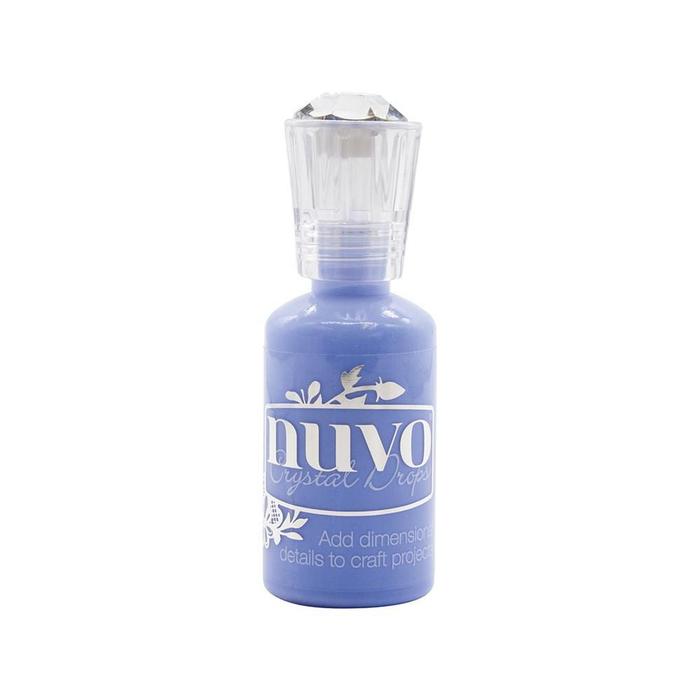 Nuvo Crystal Drops BERRY BLUE 3D Gloss Enamel Dots 1oz Scrapbooksrus 