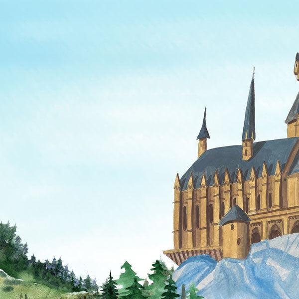 CASTLE LEFT / GATE DS 12X12 Scrapbook Customs Sheet Scrapbooksrus