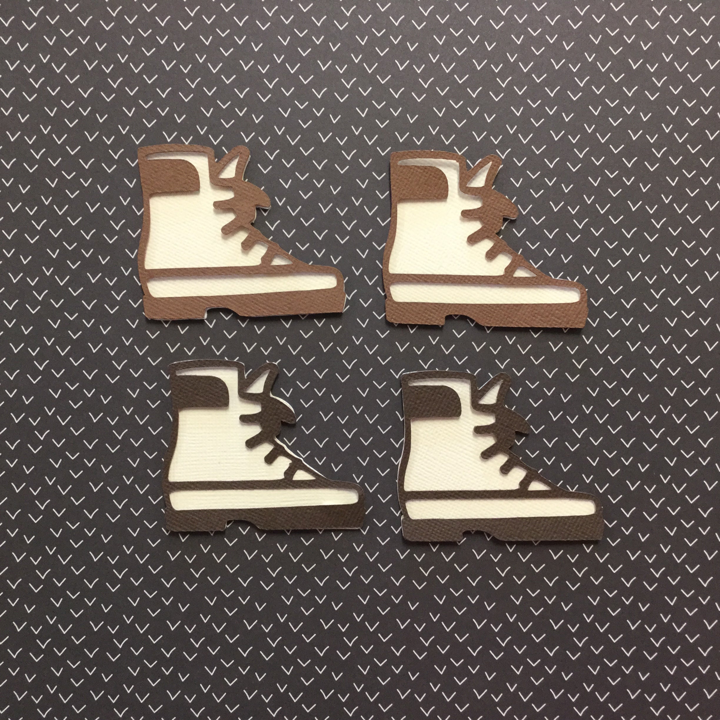 HIKING BOOTS Camping Custom Die Cut Embellishments Scrapbooksrus 