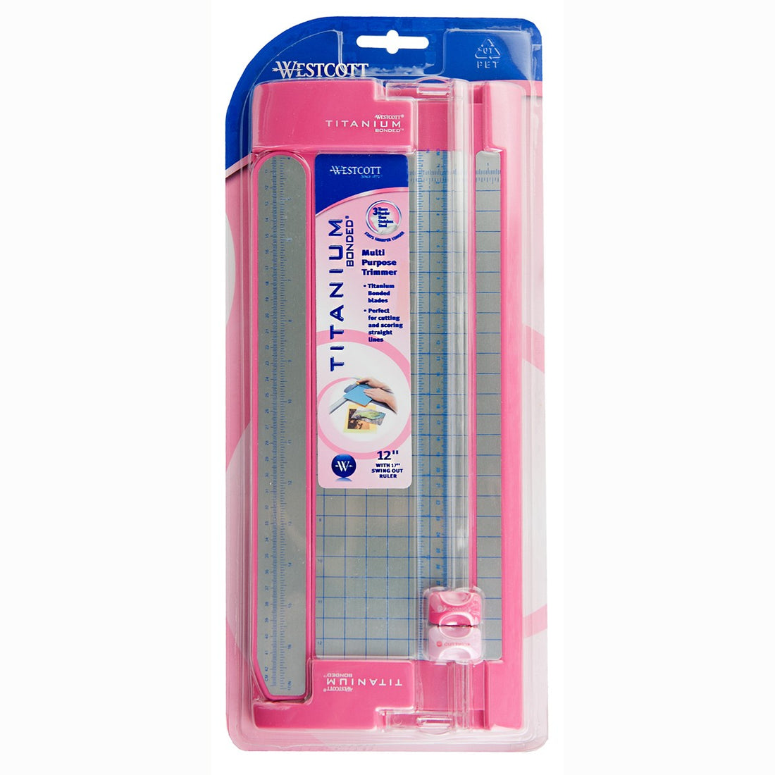 Westcott PINK Multi Purpose Titanium Paper Trimmer 6”x12” Scrapbooksrus