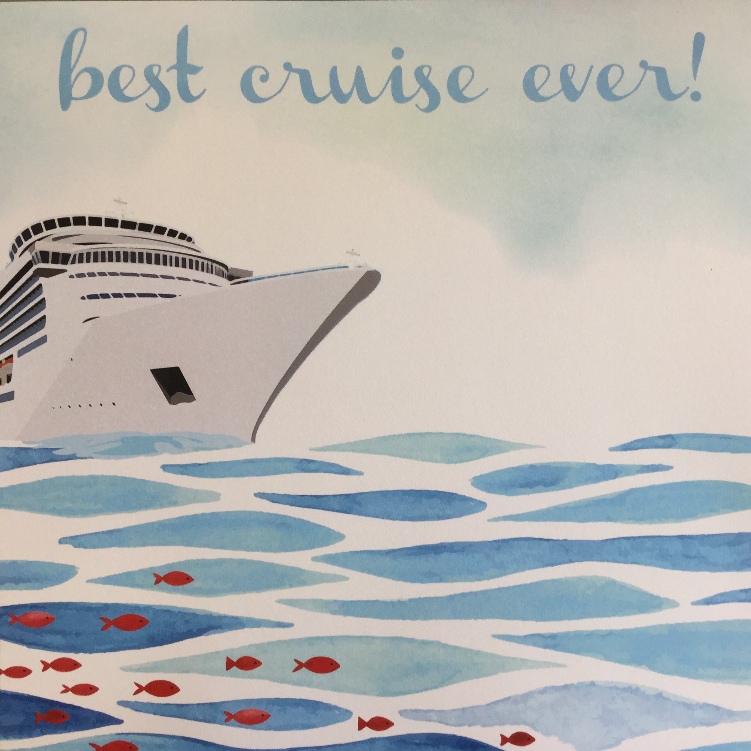 BEST CRUISE EVER 12&quot;X12&quot; Scrapbook Customs Travel Vacation Paper