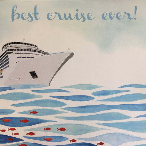 BEST CRUISE EVER 12"X12" Scrapbook Customs Travel Vacation Paper