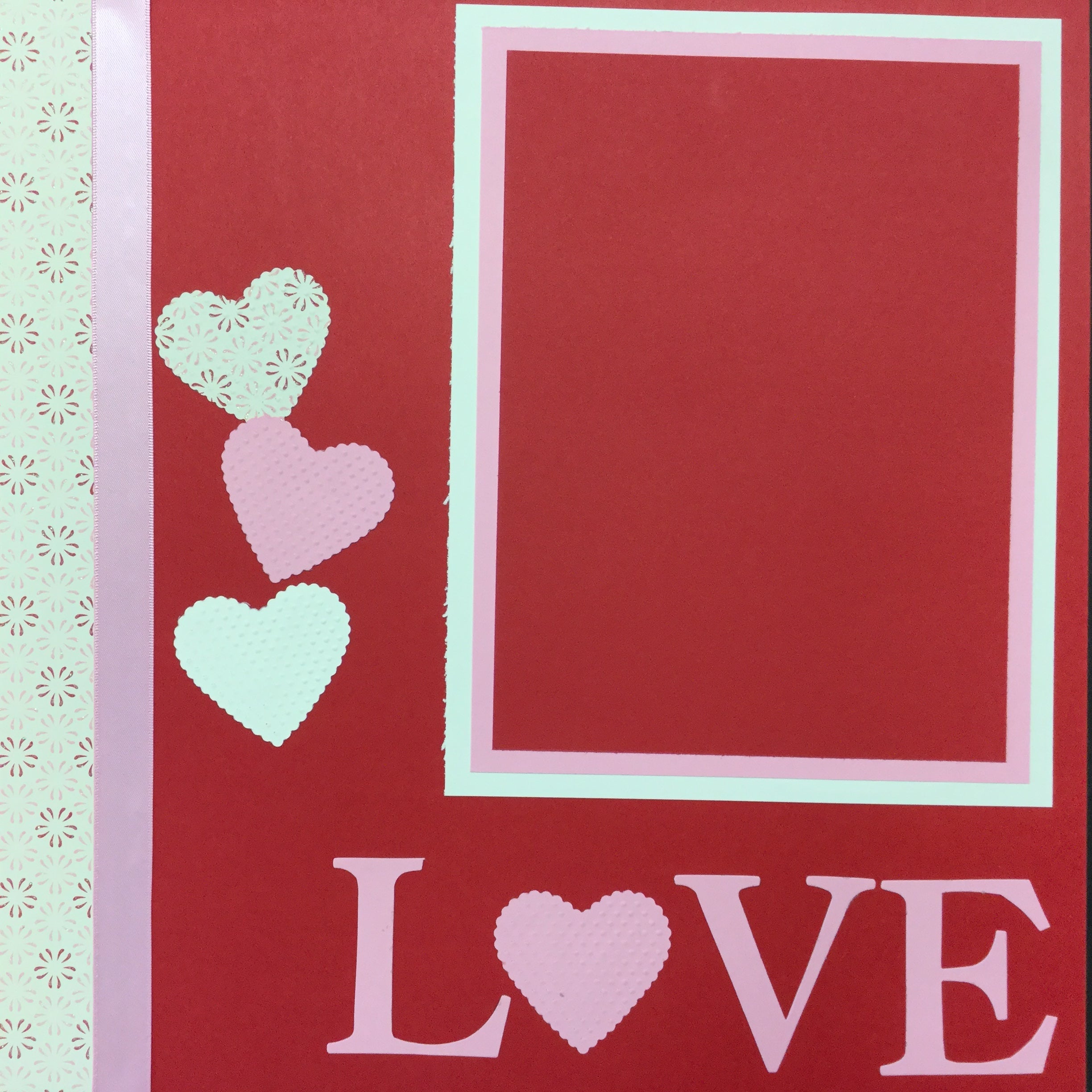 Premade Pages HAPPY VALENTINES DAY (2) 12&quot;X12&quot; Scrapbook Pages Scrapbooksrus 