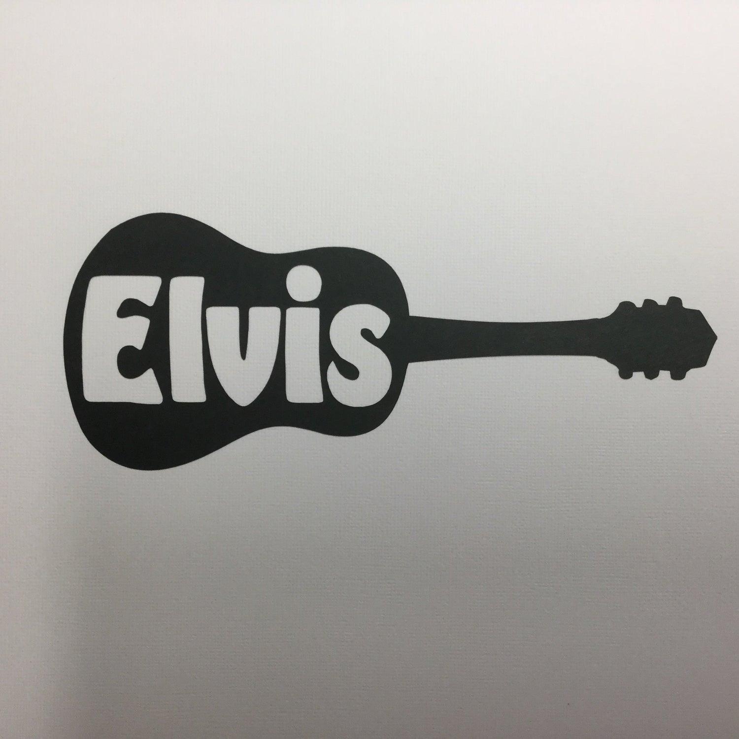 ELVIS GUITAR Black Music Laser Cut Diecut Scrapbooksrus 