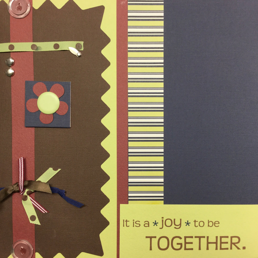 Premade Pages JOY TO BE TOGETHER 12&quot;X12&quot; Scrapbook Page Scrapbooksrus 