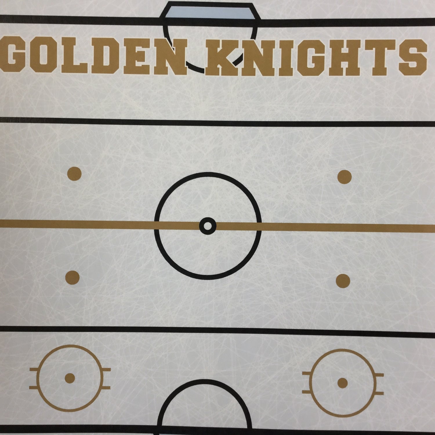 Golden Knights PRIDE HOCKEY KIT Gold 12&quot;X12&quot; Scrapbook Paper 12 Sheets