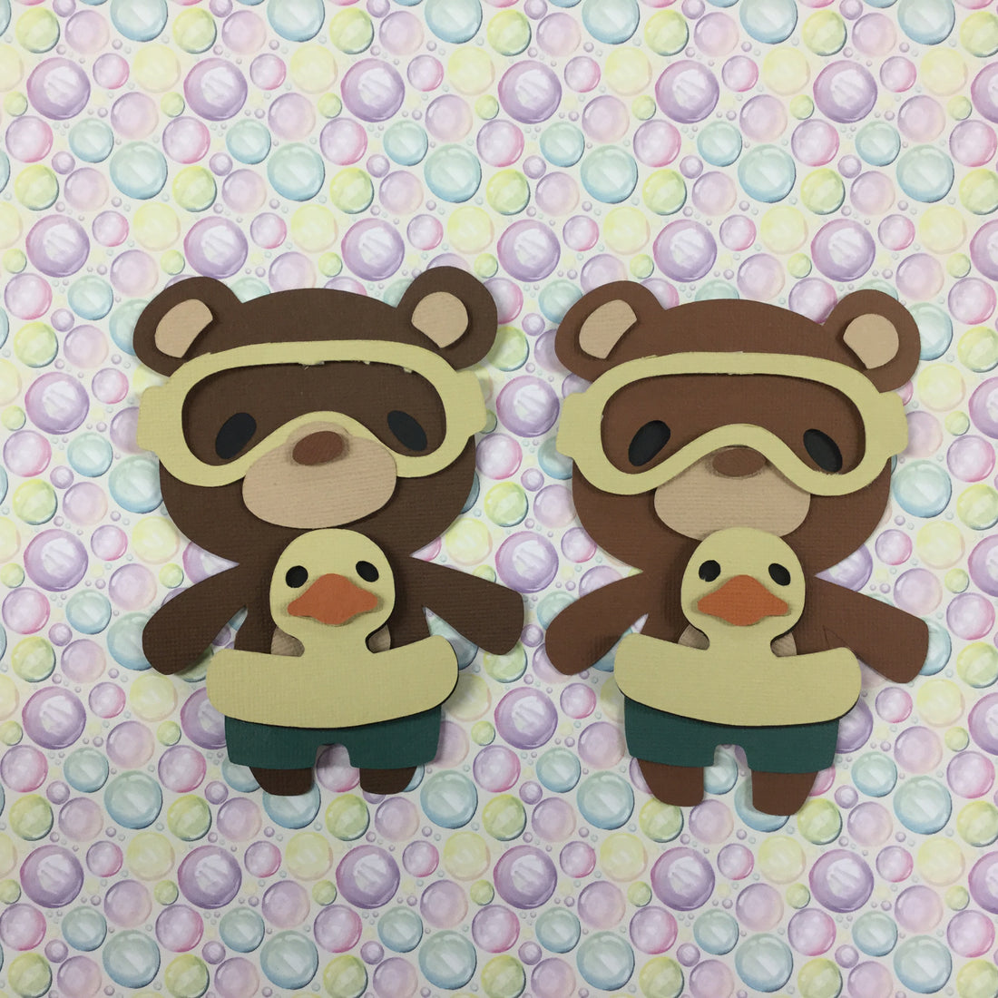 Teddy Bear BEACH DAY Die Cut Embellishment Scrapbooksrus 