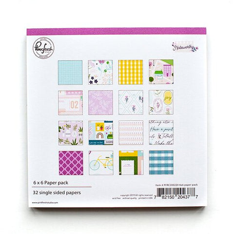 Pinkfresh Studio NOTEWORTHY 12x12 Paper Pack Scrapbooksrus 