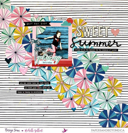 Pinkfresh Studio Out and About STITCHED FRAMES 6 pc Scrapbooksrus 