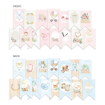 P13 BABY JOY Paper DieCut Garland 15 pc. Scrapbooksrus 