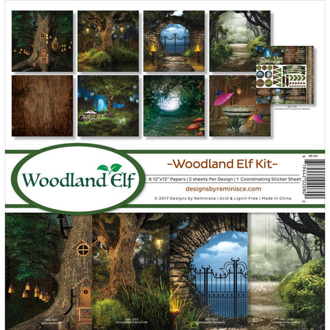 Reminisce WOODLAND ELF 12"X12" Scrapbook Kit 9pc