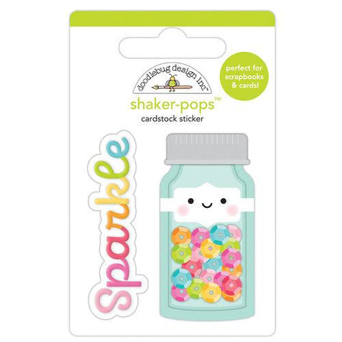 Doodlebug Shaker-Pops SEQUIN JAR 3D Stickers Scrapbooksrus 