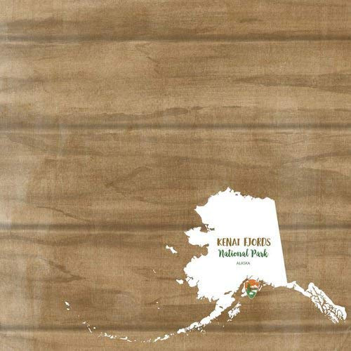 KENAI FJORDS National Park Watercolor 12"X12" Paper Scrapbooksrus