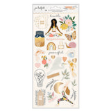 American Crafts Jen Hadfield PEACEFUL HEART Accent Stickers 58pc Scrapbooksrus 