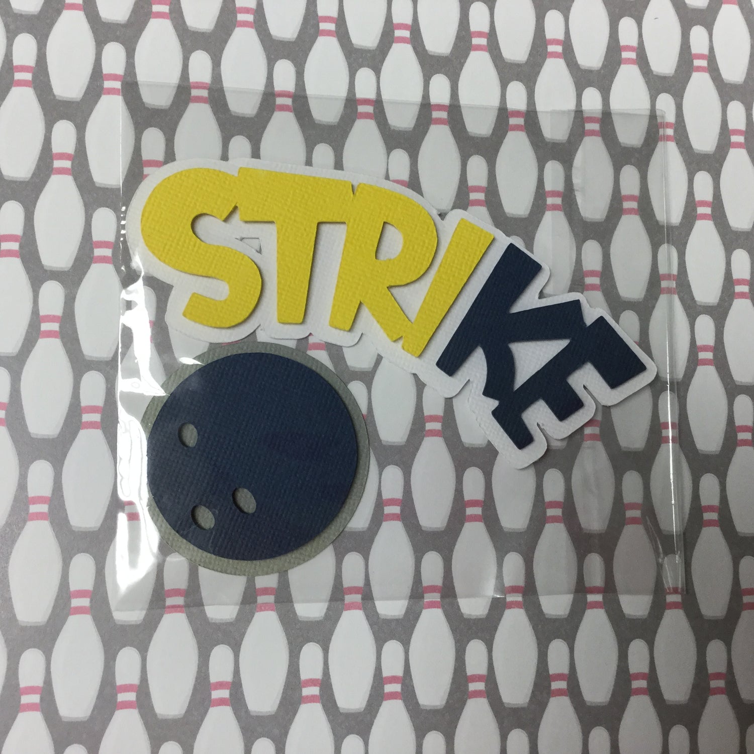 STRIKE BOWLING BALL Sports Scrapbook DieCuts Scrapbooksrus 