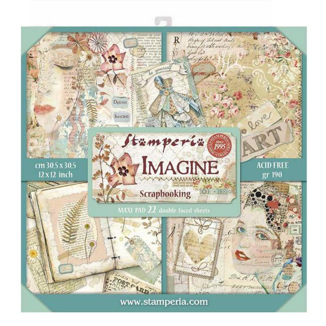 Stamperia IMAGINE 12"X12" Paper Pad Scrapbooksrus