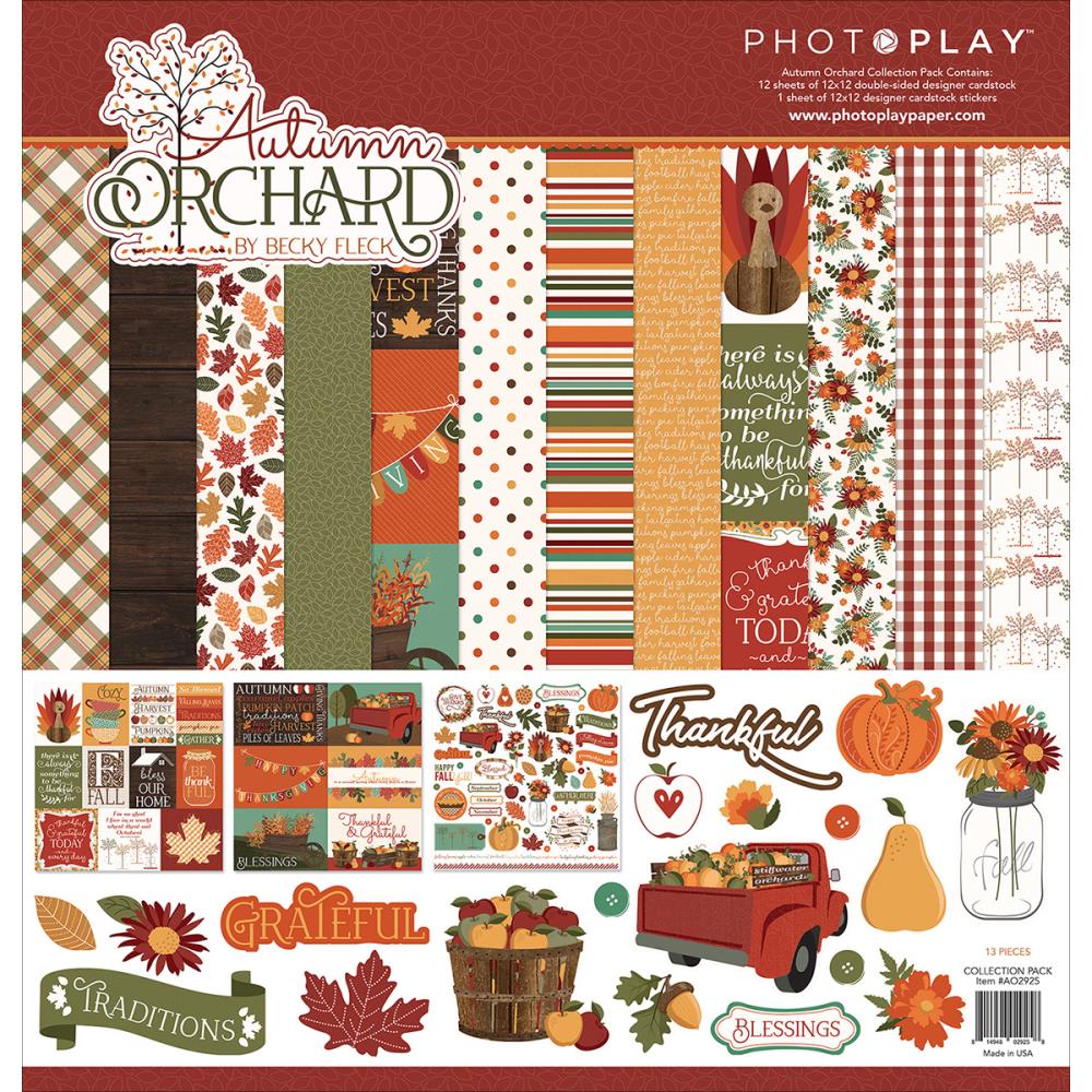 Photoplay AUTUMN ORCHARD 12X12 Paper Collection Pack