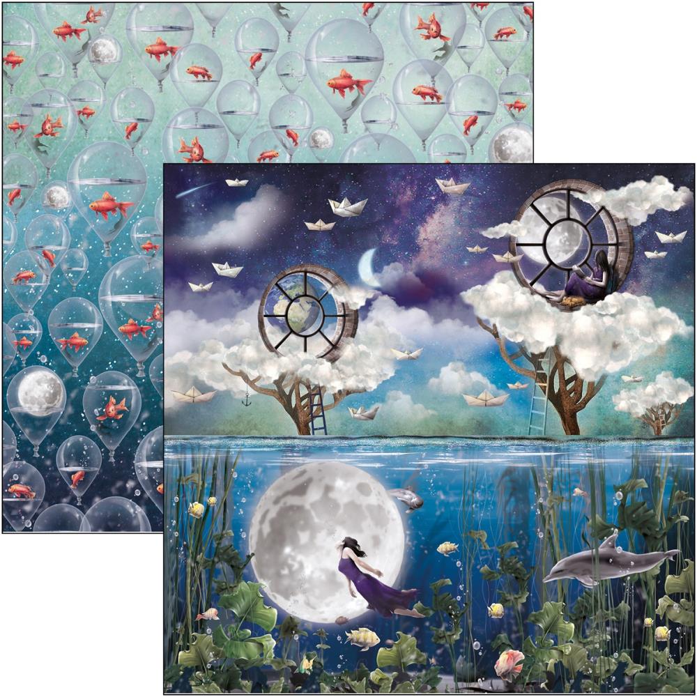 Ciao Bella Moon and Me UPSIDE DOWN 12x12 Paper Scrapbooksrus