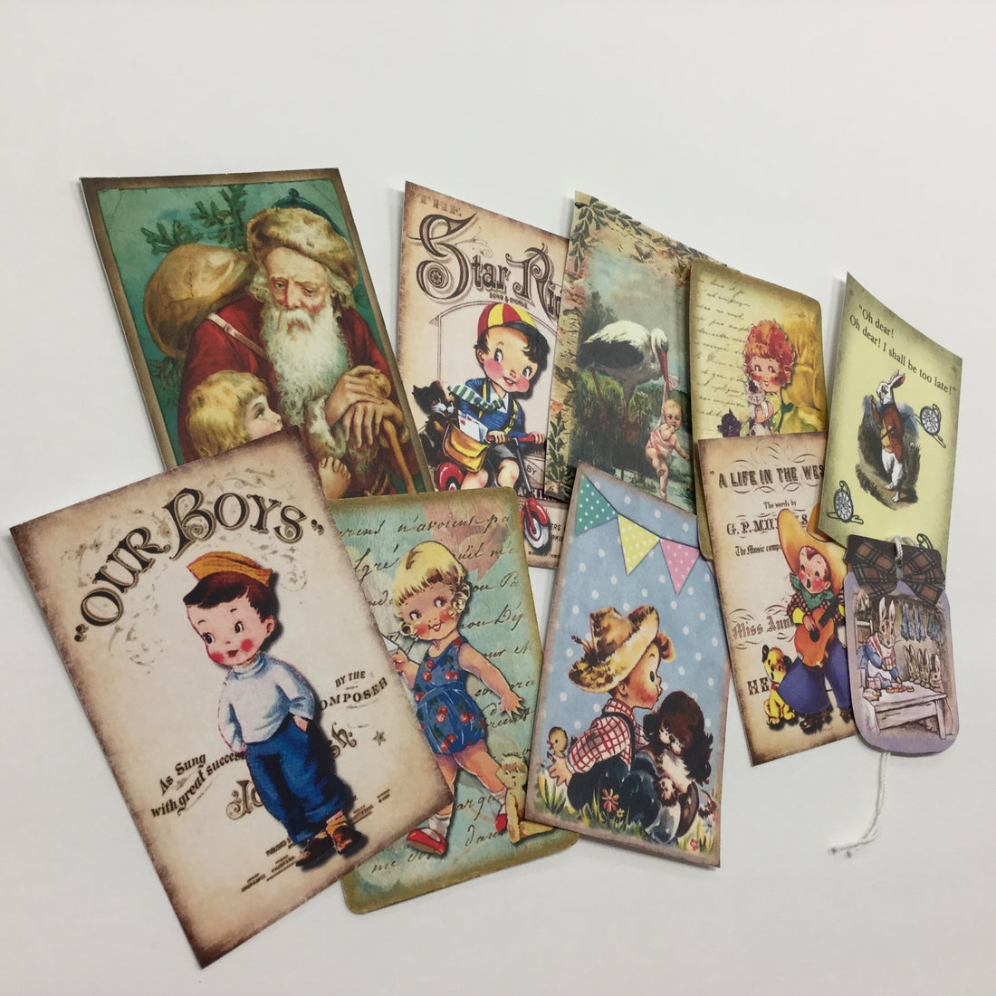 Tags &amp; Ephemera 10pc STORYBOOK KID TAGS Scrapbooksrus 