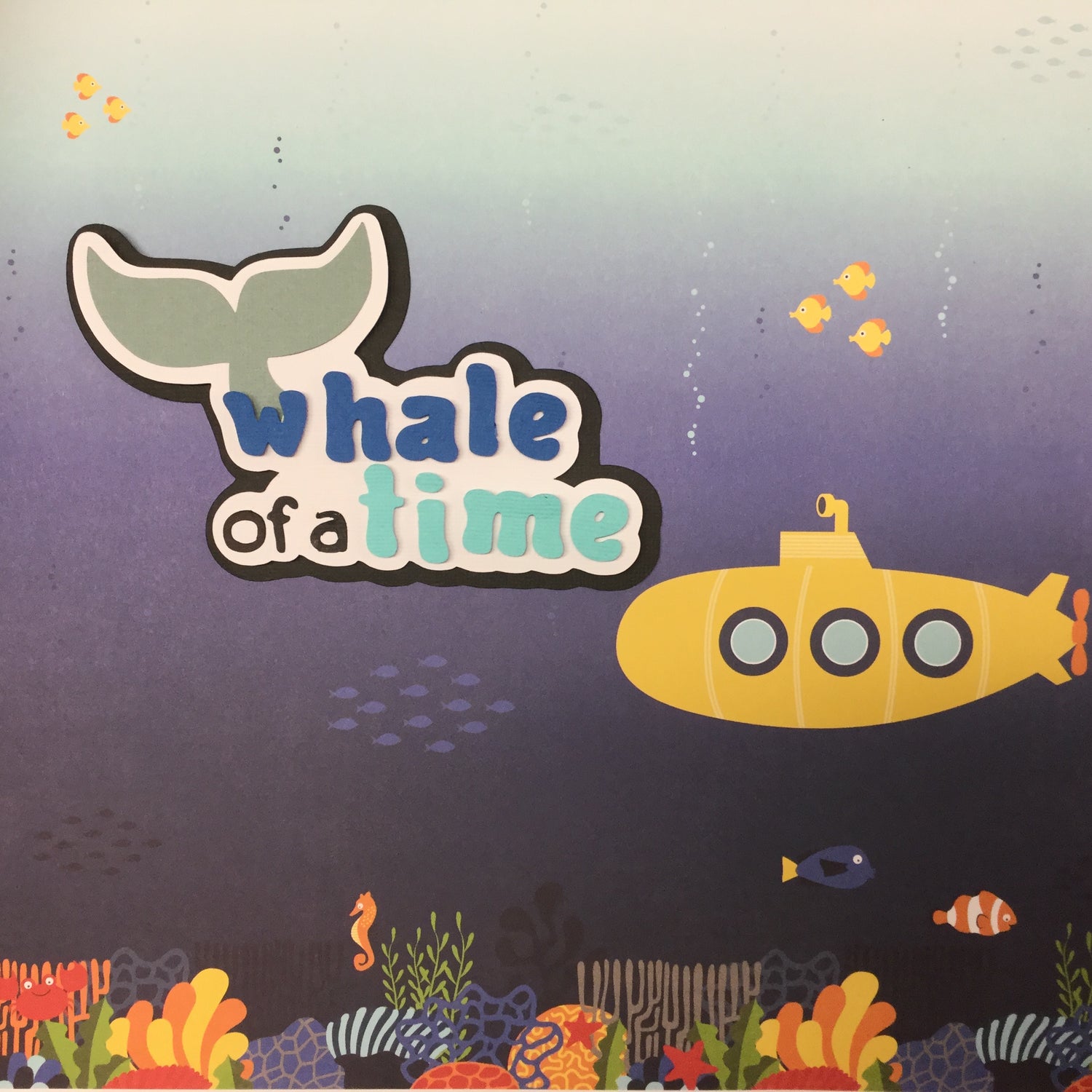 WHALE OF A TIME Custom Scrapbook Die Cuts Scrapbooksrus 