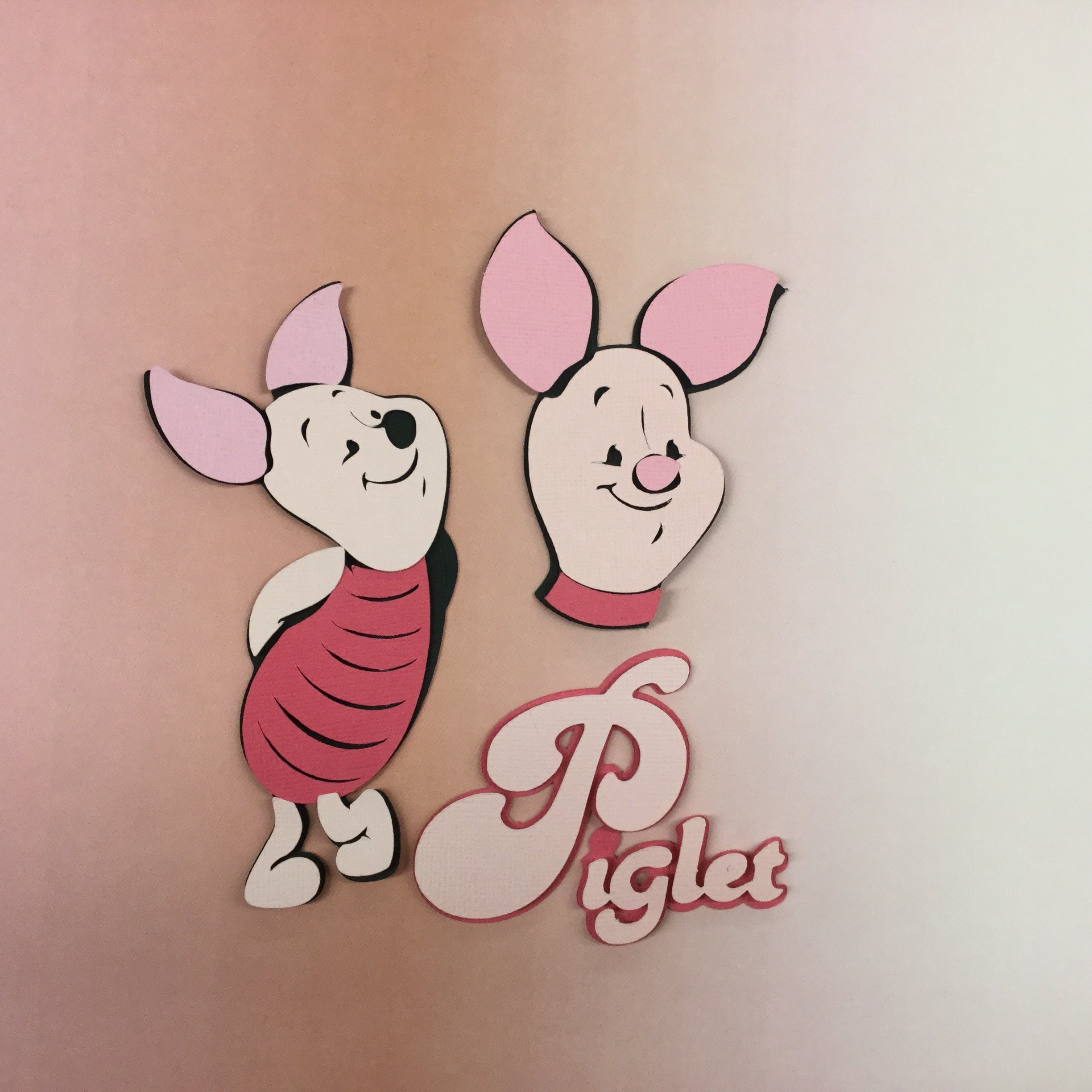 Disney PIGLET Custom Die Cut Scrapbooksrus 