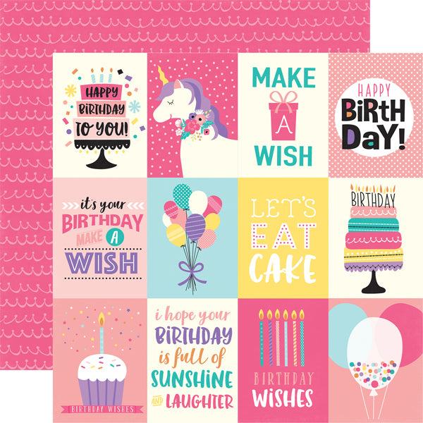 Echo Park HAPPY BIRTHDAY GIRL 13pc 12”x12” Collection Kit Scrapbooksrus