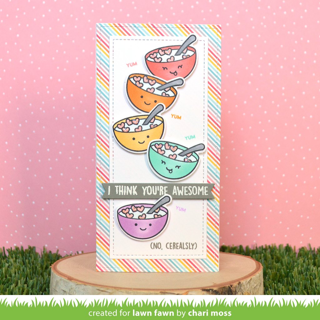 Lawn Cuts CEREALSY AWESOME Custom Craft Die Scrapbooksrus 