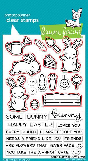 Lawn Fawn SOME BUNNY Easter Clear Stamps 29 pc