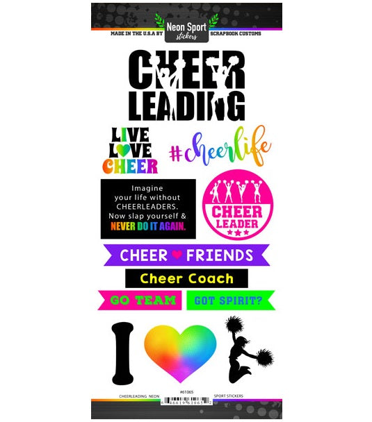 Neon Sport CHEERLEADING 6"X12" Scrapbook Customs Scrapbooksrus