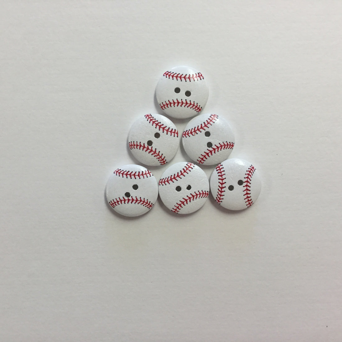 Sports Button BASEBALL 1pc 3/4” Round Scrapbooksrus 