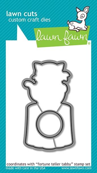 Lawn Cuts FORTUNE TELLER TABBY Custom Craft Dies 2pc. Scrapbooksrus