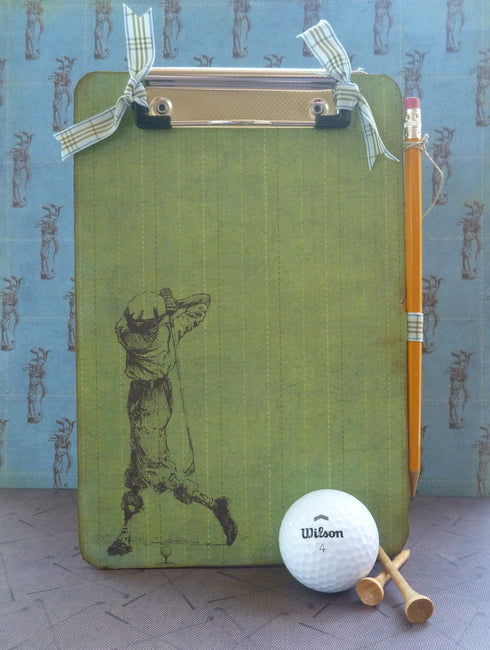 Moxxie Hole In One TEE OFF 12&quot;X12&quot; Golf Sports Scrapbook Paper Scrapbooksrus 