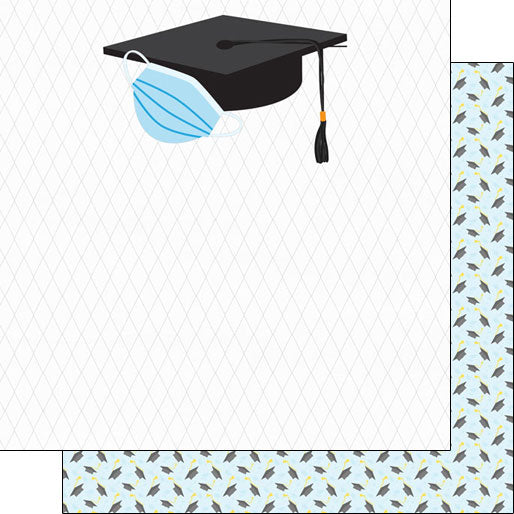 GRADUATION HAT 12"X12" Scrapbook Customs Paper Scrapbooksrus