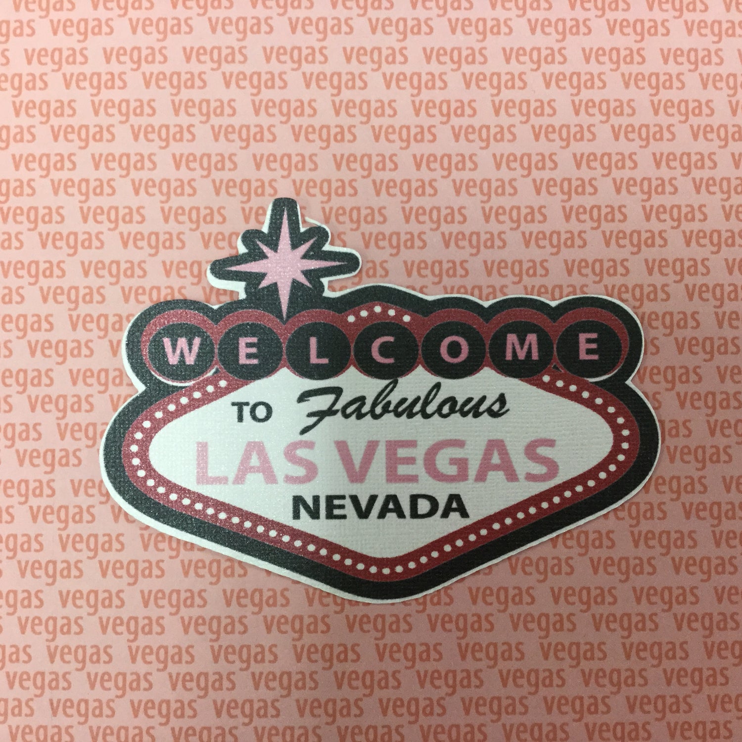 WELCOME TO LAS VEGAS Custom Scrapbook Die Cut