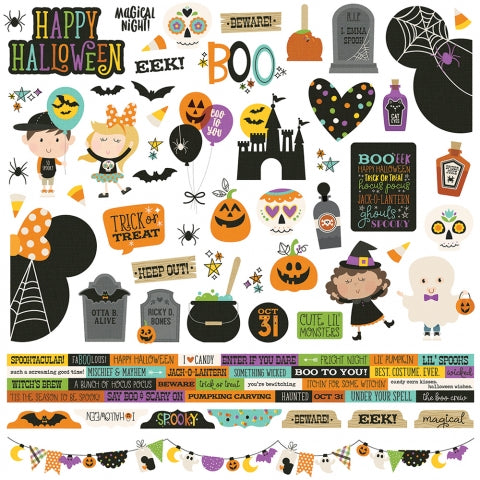 Simple Stories SAY CHEESE HALLOWEEN 12&quot;X12&quot; Collection Kit Scrapbooksrus 