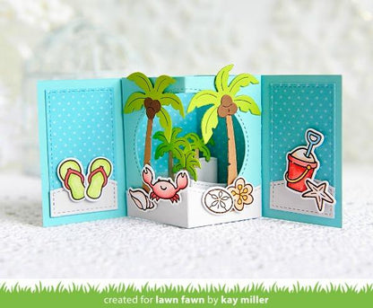 Lawn Cuts CENTER PICTURE WINDOW CARD Custom Craft Dies 15pc.