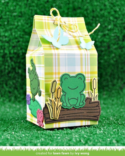 Lawn Fawn Perfectly Plaid 6x6 Spring Toadally Awesome