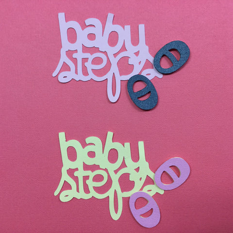 BABY STEPS Custom Scrapbook Die Cut Embellishment Scrapbooksrus 