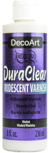 DecoArt Americana DuraClear VIOLET IRIDESCENT VARNISH 8oz Scrapbooksrus 