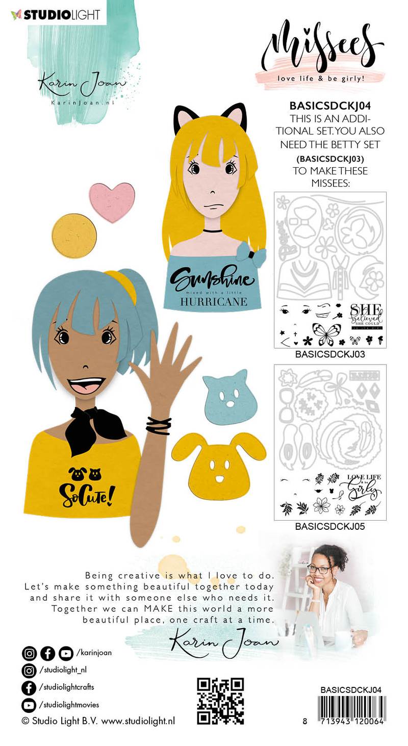 Studio Light Tasha MISSEES COLLECTION Clear Stamp & Die Set by Karin Joan Scrapbooksrus