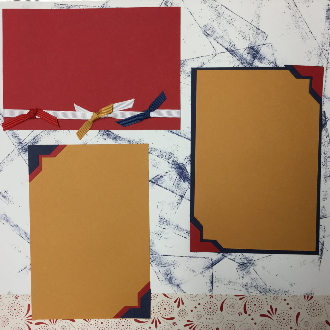 Premade Pages ONE NATION UNDER GOD 12"X12" (2) Scrapbook Pages Scrapbooksrus