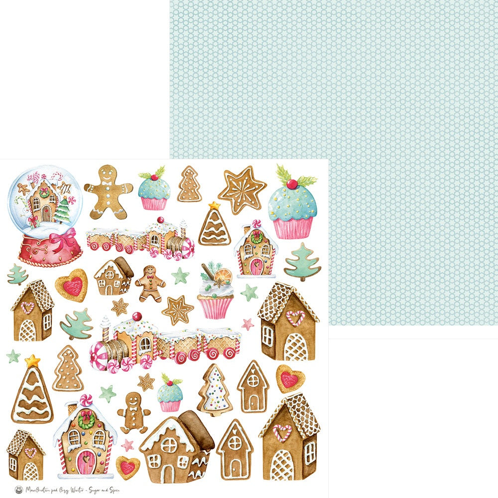 P13 Winter SUGAR AND SPICE  12&quot;X12&quot; Scrapbooksrus  Designer Paper Pack 13pc