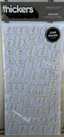 American Crafts Thickers DARLING Foam Letter Stickers