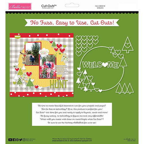 Bella Blvd WREATH Cut-Outs Scrapbooksrus