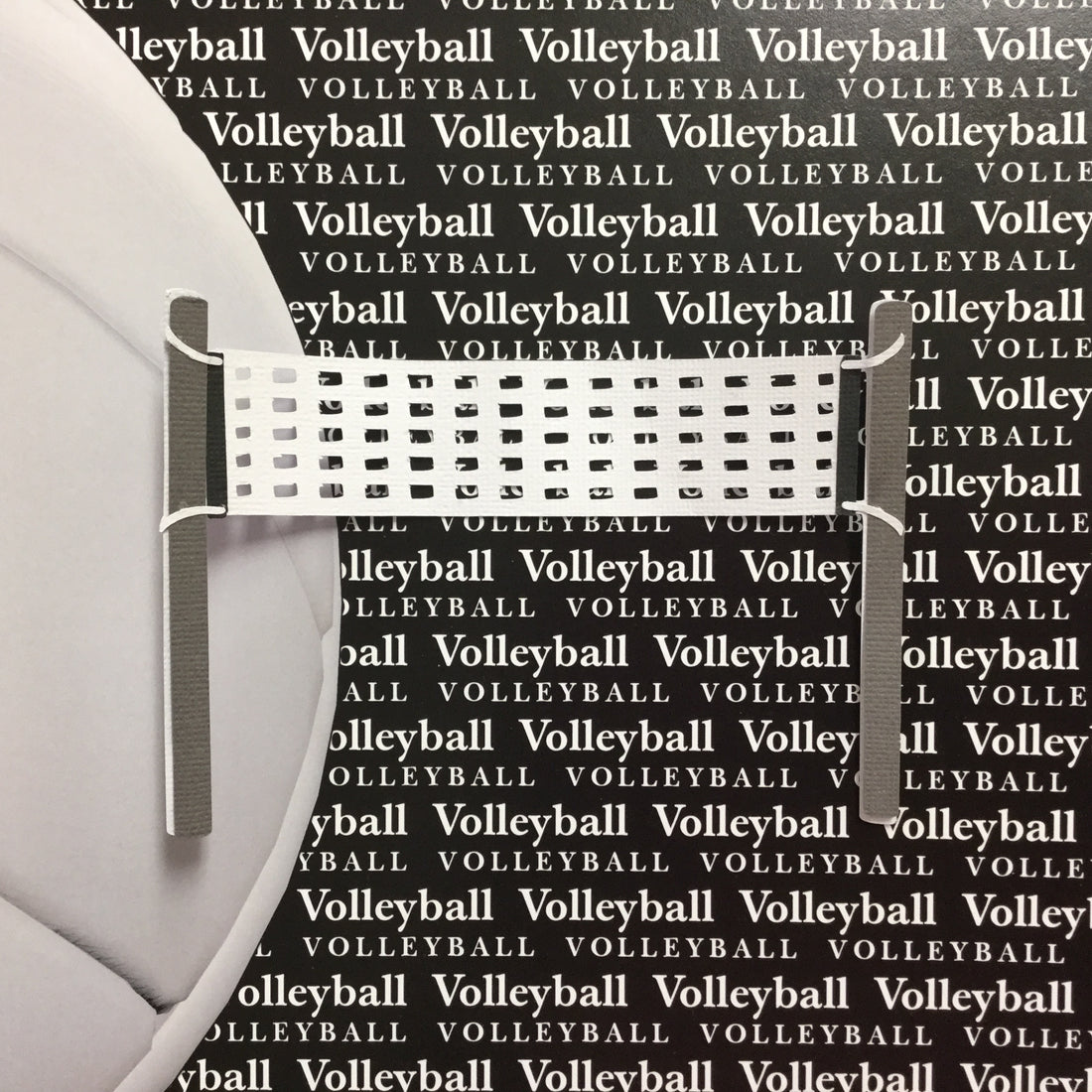 VOLLEYBALL COURT Sports Scrapbook Die Cuts Scrapbooksrus