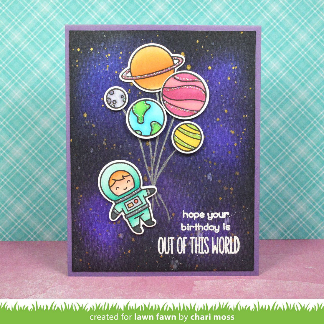 Lawn Fawn OUT OF THIS WORLD Clear Stamps 30pc Scrapbooksrus