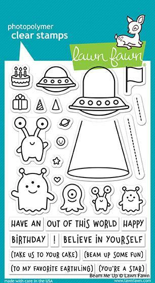 Lawn Fawn Beam Me Up Clear Stamp @Scrapbooksrus Las Vegas Store